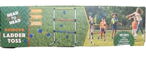 Head To Head Portable Ladder Ball Toss Game Set Indoor Outdoor Patio Backyard - Picture 1 of 4
