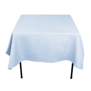 8  Square Tablecloth 54"x 54" inch Polyester Party Overlay 23 COLORS USA SALE - Picture 1 of 28