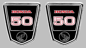 2 x STICKER DAX 50 HONDA 9x8cm BIKER ENDURO TRIAL MOTO AUTOCOLLANT HA131