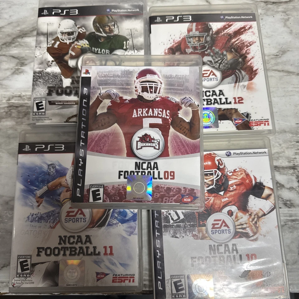 Sony Playstation 3 PS3 NCAA футбол 9-10-11-12-13 лот, полный, протестирован. - Изображение 1 из 4