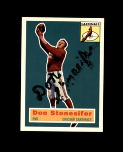 Don Stonesifer Hand Signed 1956 Topps Reprint Chicago Cardinals Autograph - Bild 1 von 2