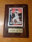 Derek Jeter Baseball Card Wood Frame Display
