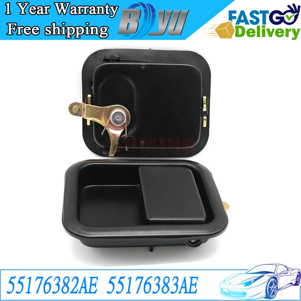 55176382AE 金属门外把手前 LH+RH 适用于 1997 - 2006 年吉普牧马人 TJ — 第 1/4 张图片