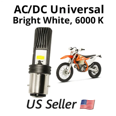 🌟Супер высокая/низкая светодиодная лампа для KTM 125 200 250 300 EXC 2000–2004 AC/DC ⬆️Видимость - Изображение 1 из 4