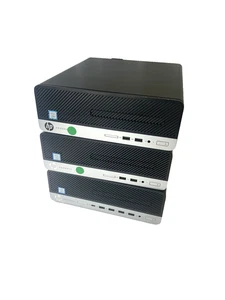 QTY 3 HP DProDesk 400 SFF i7 9th Gen, 2x G6 and 1x G5 AS IS Working - Afbeelding 1 van 5