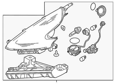 Genuine Nissan 2015-2020 Nissan 370Z - Headlamp Assembly 26010-6GA2A - Image 1 of 2