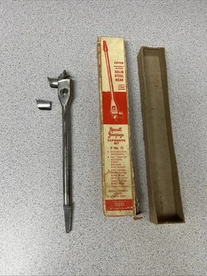 Vintage Expansive Auger Bit Stanley Russell Jennings No 71 With Original Box - Image 1 of 4