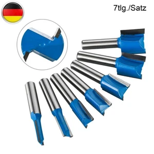 7 tlg/ Set Nutfräser 8mm Schaft Oberfräser Nutenfräser Holzfräser Nuter Fräser - Bild 1 von 10