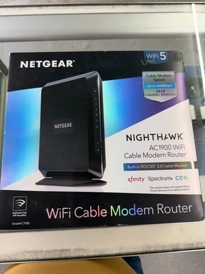 Netgear AC1900 WiFi Cable Modem Router C7000-100NAS - Image 1 of 4