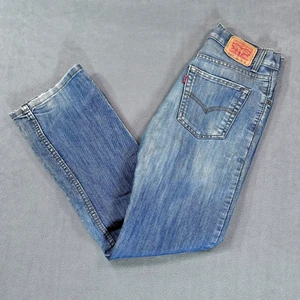 Boys Levis 514 Slim Straight Jeans Size 18 Regular 29x29 Med Wash - Picture 1 of 13