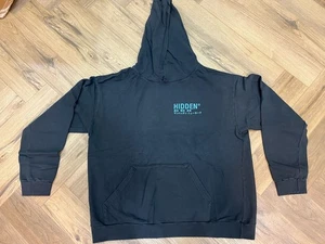Sudadera con Capucha Hidden NY Negra XL Pasado Presente Futuro Estampado Japonés NYC Streetwear - Imagen 1 de 2