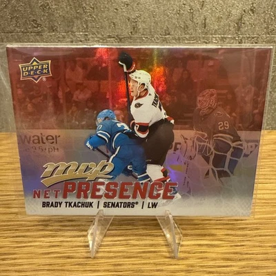 2025-26 Upper Deck MVP Net Presence #NP-9 Brady Tkachuk Ottawa Senators - Image 1 of 2