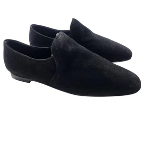 Aquatalia Women's REVY DRESS SUEDE Weatherproof Loafer Shoes Black Size 9 M NEW - Picture 1 of 8
