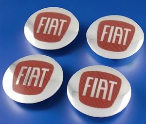 4 Coprimozzo Adesivi Fiat Da 60mm Cerchi In Lega Tappo Auto - Foto 1 di 3