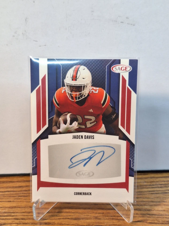 2024 SAGE HIT Low Series - Autographs Jaden Davis #A-JD2 Red (AU, RC) - Image 1 of 1
