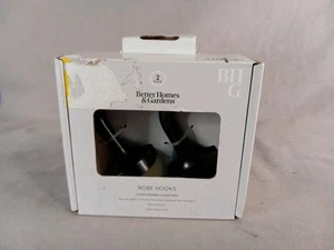 2er Pack Gewandhaken mattschwarz lackiert - Bild 1 von 9