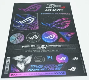 ASUS ROG Strix Republic Of Gamers Decal Sticker Sheet 2024 - Photo 1/1