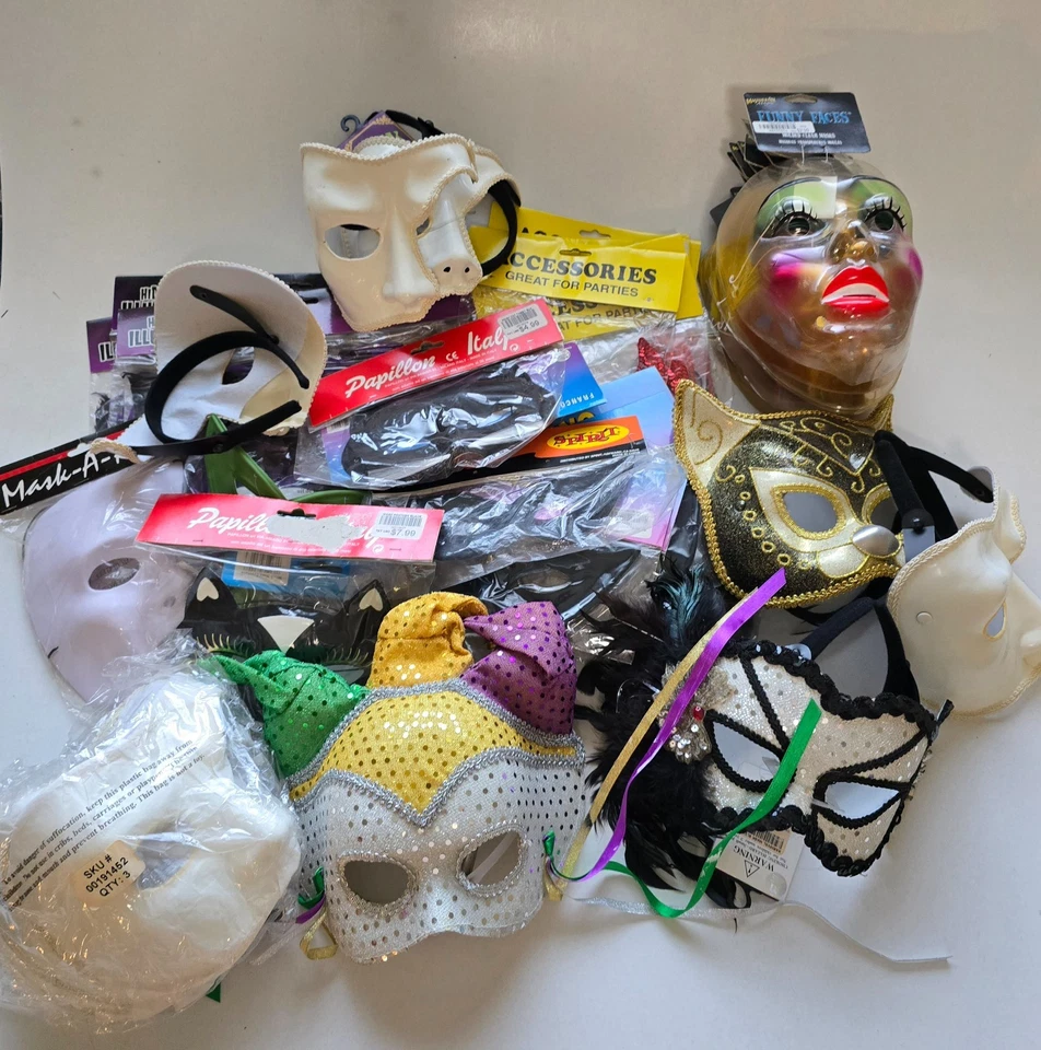 Masquerade Mask Variety MANY TO CHOOSE/ HUGE LOT NEW - Image 1 of 1