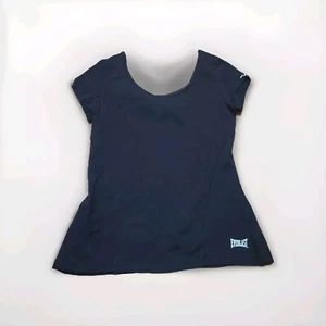 Everlast Boxing Gym Women's Athletic Active Shirt Black 92% Cotton 8% Spandex - Picture 1 of 6