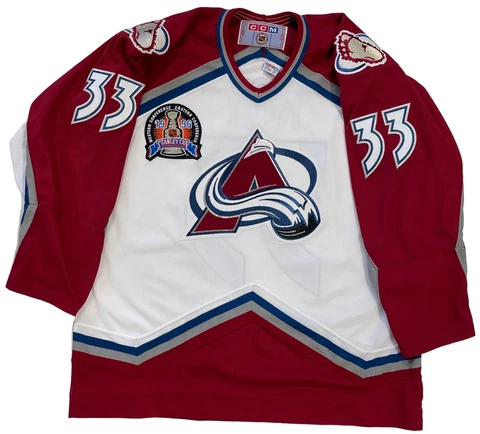PATRICK ROY COLORADO AVALANCHE 1996 STANLEY CUP CCM JERSEY XL Cover