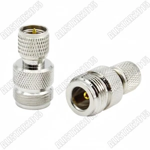 10x Mini UHF Male PL259 PL-259 To N Female Jack Antenna Adapter Coax Connector - Picture 1 of 5