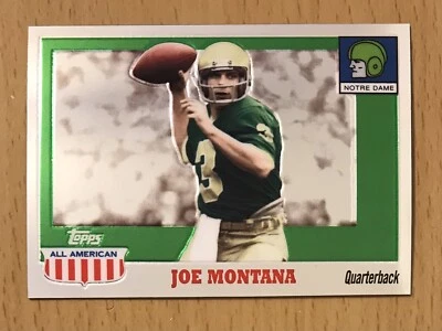 2005 TOPPS ALL-AMERICAN CHROME #462/555 JOE MONTANA NOTRE DAME IRISH 49ERS HOF - Image 1 of 2