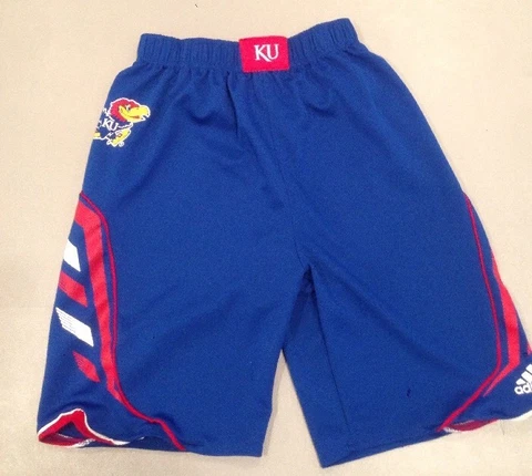 KU Boy's 14-16 Blue Shorts Cover