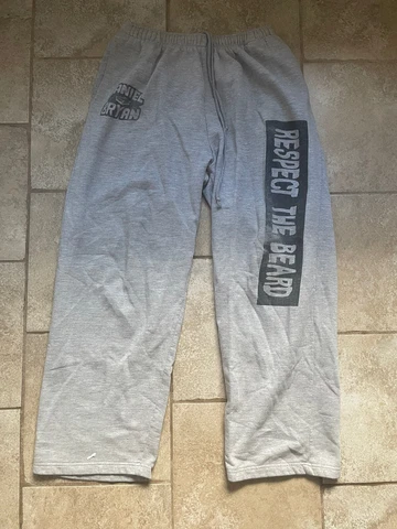 WWE Respect The Beard Daniel Bryan Authentic Sweat Pants Super Slam Smack down Cover