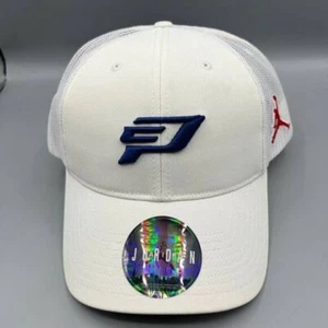 Chris Paul X Air Jordan Trucker Sombrero Hombres Blanco Jumpman Snap Back Gorra Nuevo - Imagen 1 de 7