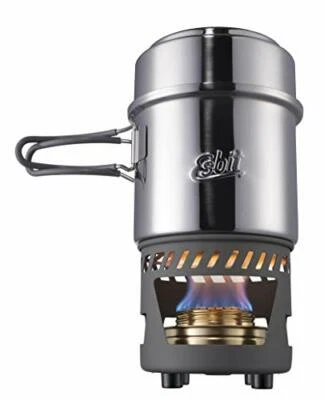 Juego de cocina Esbit 985 ml de acero inoxidable con quemador de alcohol NUEVO de Japón Foto 1 de 4