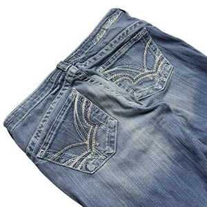 Big Star Casey K Jeans Women 29R Low Rise Boot Cut Cowgirl Stretch Western - Picture 1 of 14