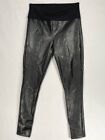 Assets Shaping Leggings Womens X-large Stretch Faux-leather Black