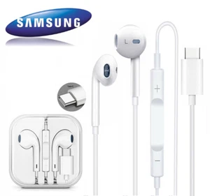 Samsung S7 S8 S9 Plus A40 USB C Type C In-Ear Earphones Headphone Earbud - Picture 1 of 11