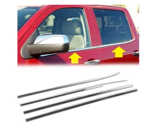 Window Sill Trim For 2014-18 Silverado 1500 Crew 4DR GMC Sierra 1500 2500HD 3500 - Foto 1 di 6