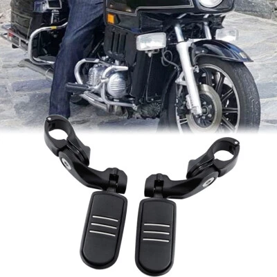 1 1/4" estriberas de carretera reposapiés ángulo corto para Honda Goldwing GL 1800 1200 1500 Foto 1 de 4