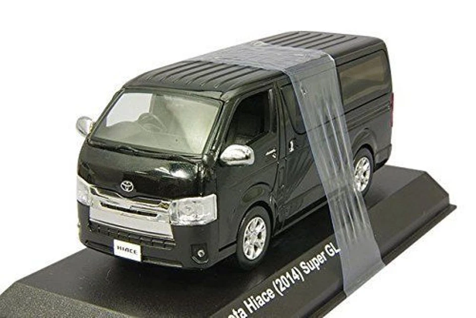 TOYOTA HIACE 2014 SUPER GL NEGRO MICA KYOSHO 03861BK 1/43 TOLE RHD - Imagen 1 de 1