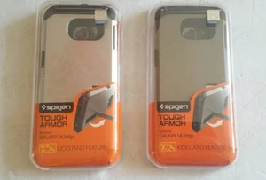 Spigen For Samsung Galaxy S6 Edge Tough Armor with kickstand feature  - Picture 1 of 14