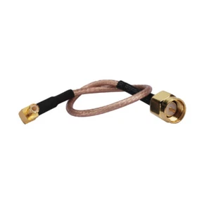 SMA plug to MCX plug male right angle pigtail cable RG316 15cm - Picture 1 of 4
