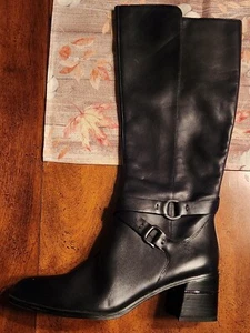Naturalizer Shore Wide Calf Boot Black Size 10 - Picture 1 of 6