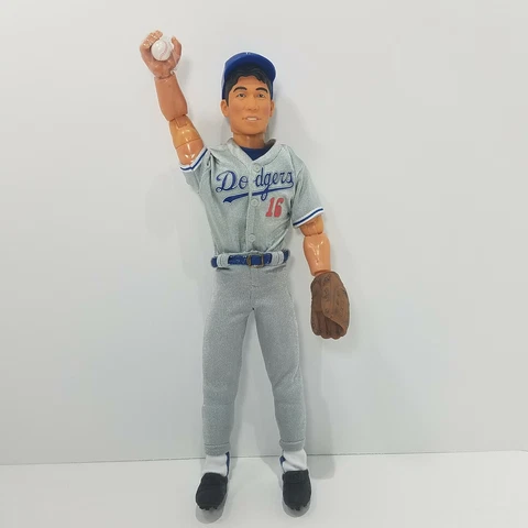 Hideo Nomo Hasbro 1993 Los Angeles Dodgers 12" 1/6 Scale Action Figure MLB Pitch Cover