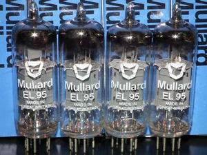 Quad EL95 Mullard 6DL5 (4 tubi) abbinato platino nuovo con scatola - Foto 1 di 12