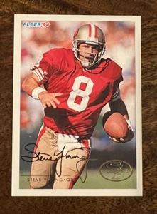 Carta calcio Steve Young San Francisco 49ers 1994 Fleer #429 NFL HOF - Foto 1 di 2