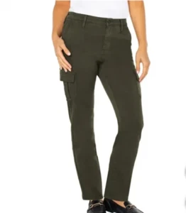 NEW Well Worn Women’s High Rise Tencel Blend Cargo Pant, Color Olive, Size10/30 - Picture 1 of 4