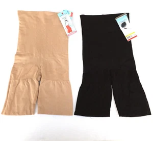 Spanx Shaper Black Beige Hi Waist Mid Thigh Bodysuit Slimmer Focused Firmer 1834 - Picture 1 of 36