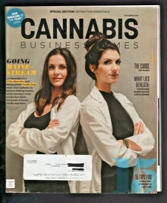 2018 September Cannabis Business Times Magazine - Marijuana in Maine Foto 1 de 4