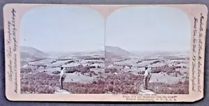 Stereo View Tan Mount - Hudson Valley NY View Escursionista su Overlook SPEDIZIONE GRATUITA - Foto 1 di 1