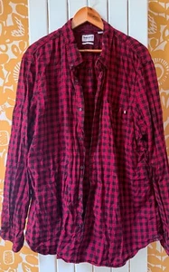 Timberland - Mens Red & Black Checkered Shirt - 3XL Slim Fit - Picture 1 of 2