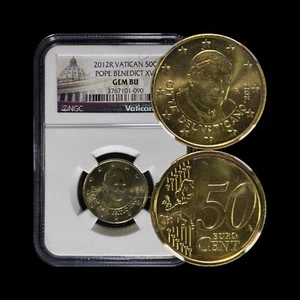 VATICAN CITY. 2012, 50 Euro Cents - NGC GEM - Pope Benedict, MS65, Rome 090 - Picture 1 of 5
