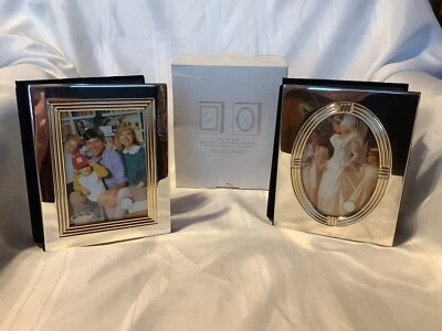 Godinger Silver Silver-plated 2 Photo Albums Holds 4”x6” Photos Plus Main Photo - Image 1 of 4