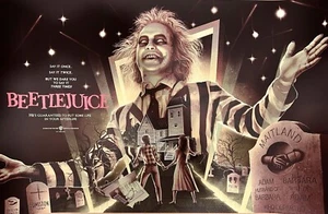 Matt Ryan Tobin Beetlejuice Variant Print Poster Mondo Bottleneck - Picture 1 of 5